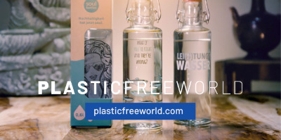 Screenshot von einem plasticfreeworld.com-Clip für Soul Bottles